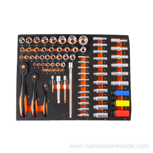 7 Drawers Cabinet Professional Tool Set Trolley